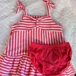 Janie and Jack tank dress with diaper cover
